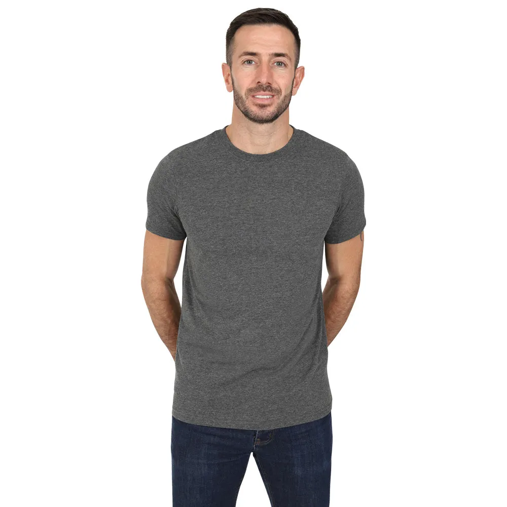 Men's 5 Pack Crew Neck Plain T-Shirt - Dark Mix