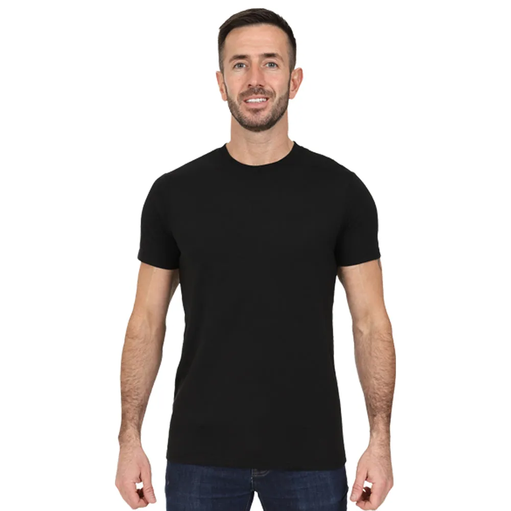 Men's 5 Pack Crew Neck Plain T-Shirt - Dark Mix