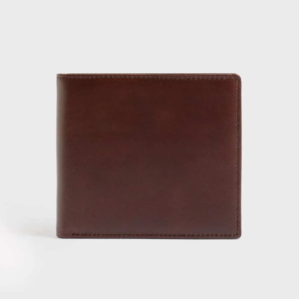 Men's Genuine Leather Bi-Fold Wallet