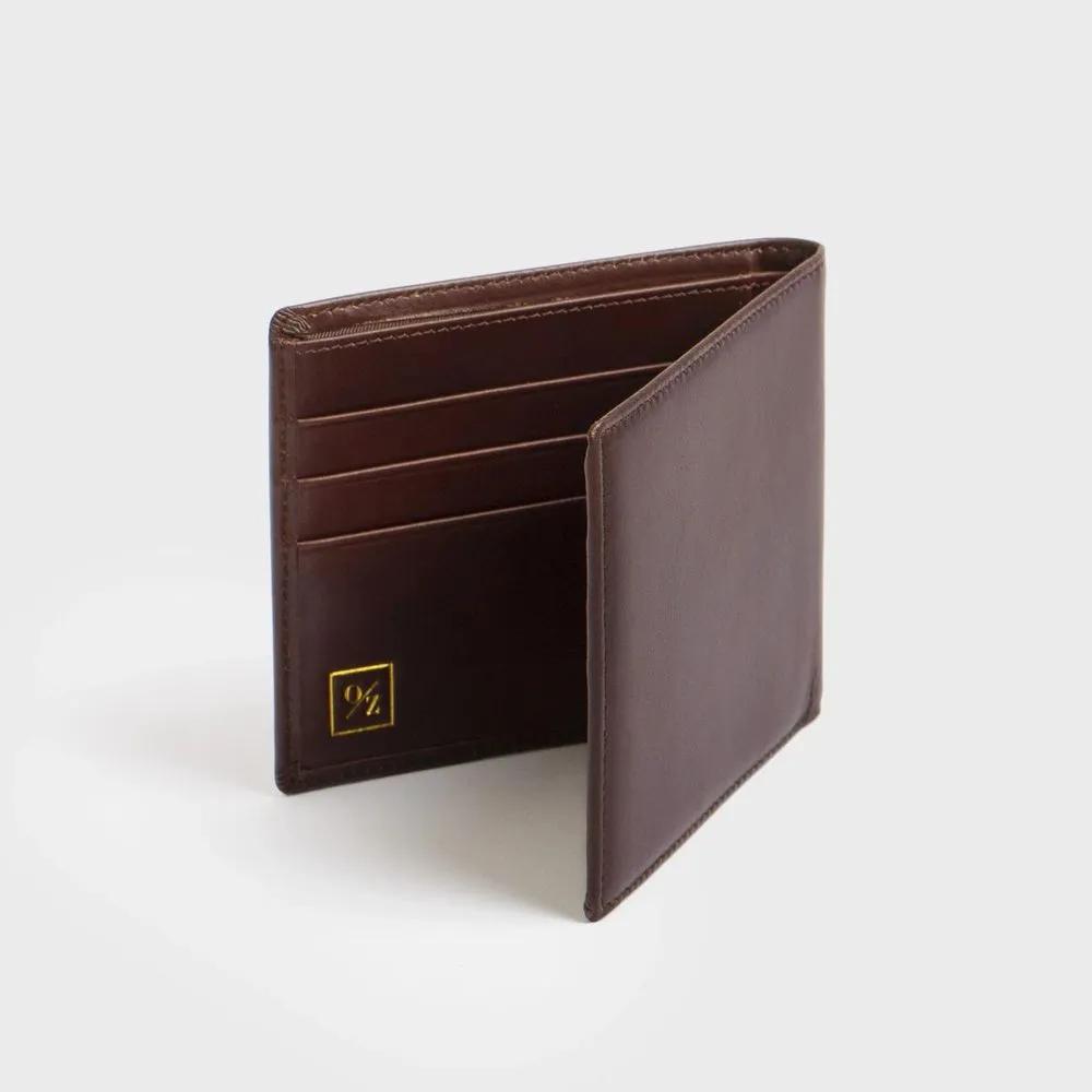 Men's Genuine Leather Bi-Fold Wallet