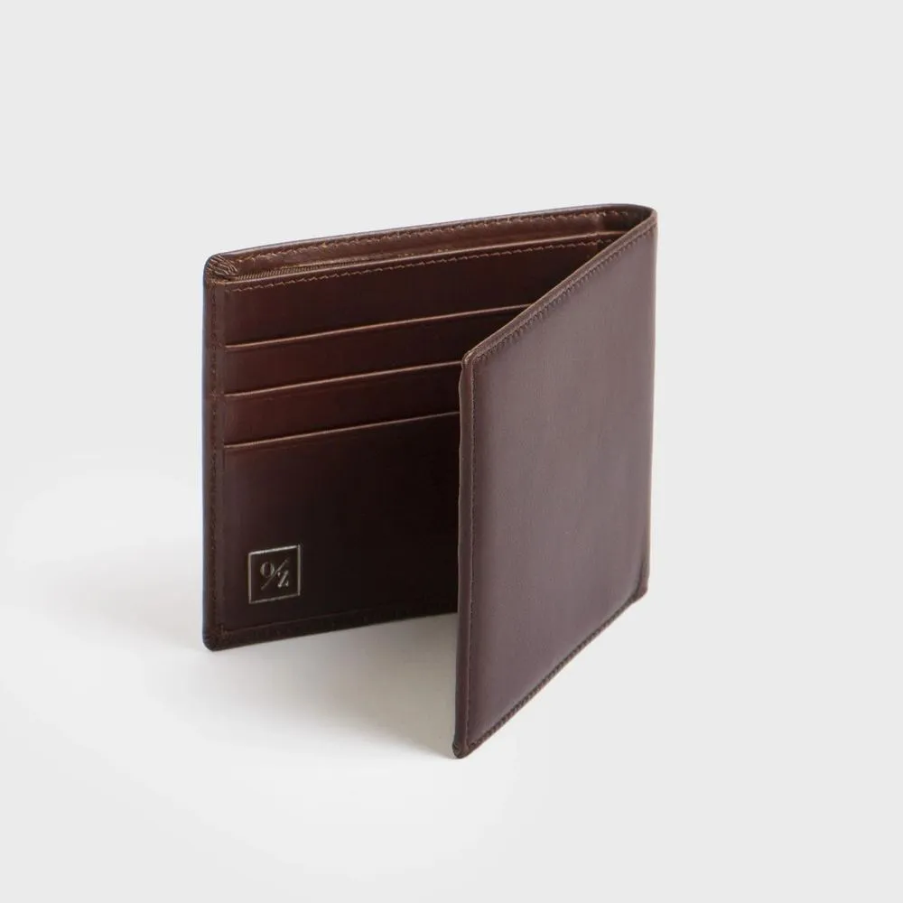 Men's Genuine Leather Bi-Fold Wallet