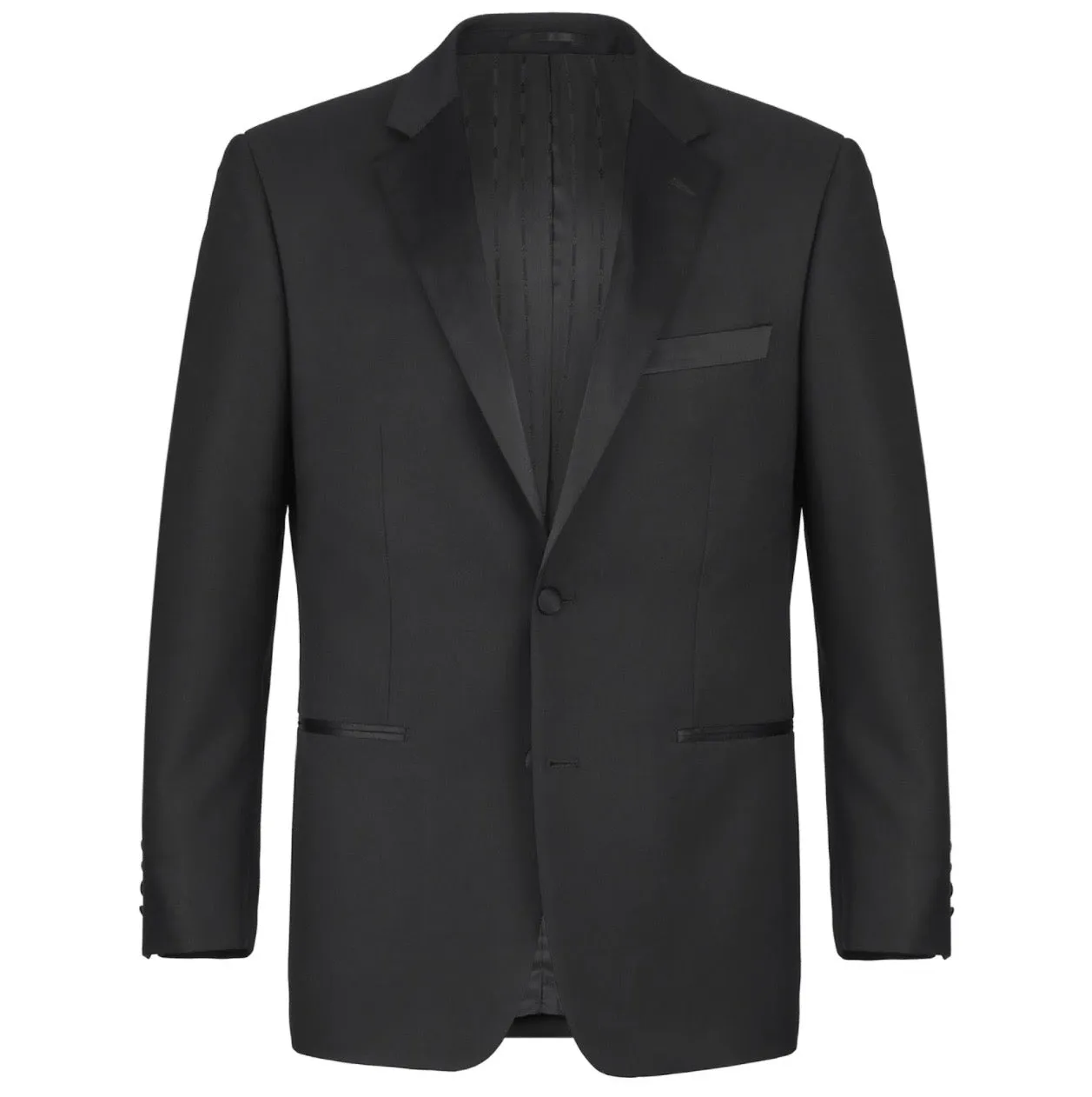 Men's Renoir Two Piece Black Ribbon Tuxedo Slim Fit