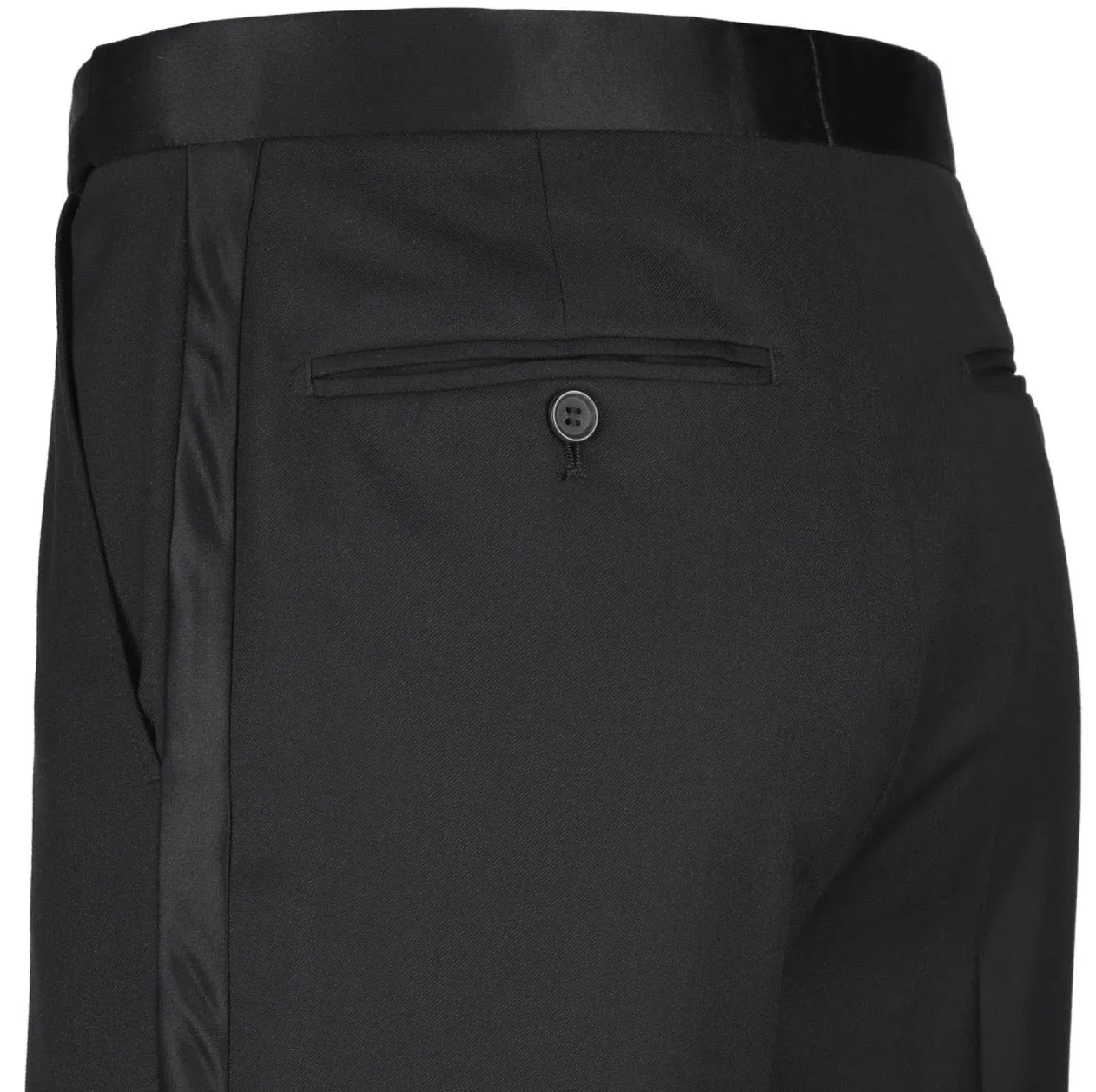Men's Renoir Two Piece Black Ribbon Tuxedo Slim Fit