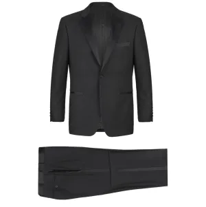 Men's Renoir Two Piece Black Ribbon Tuxedo Slim Fit