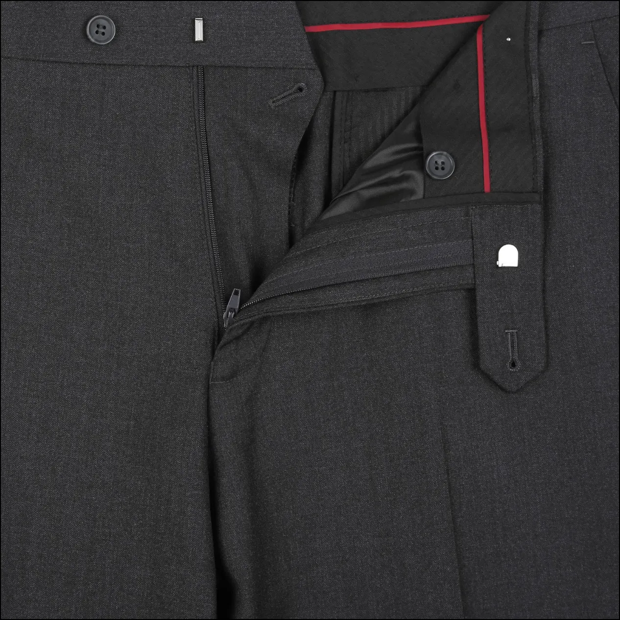 Men's Renoir Two Piece Dark Gray Slim Fit Suit