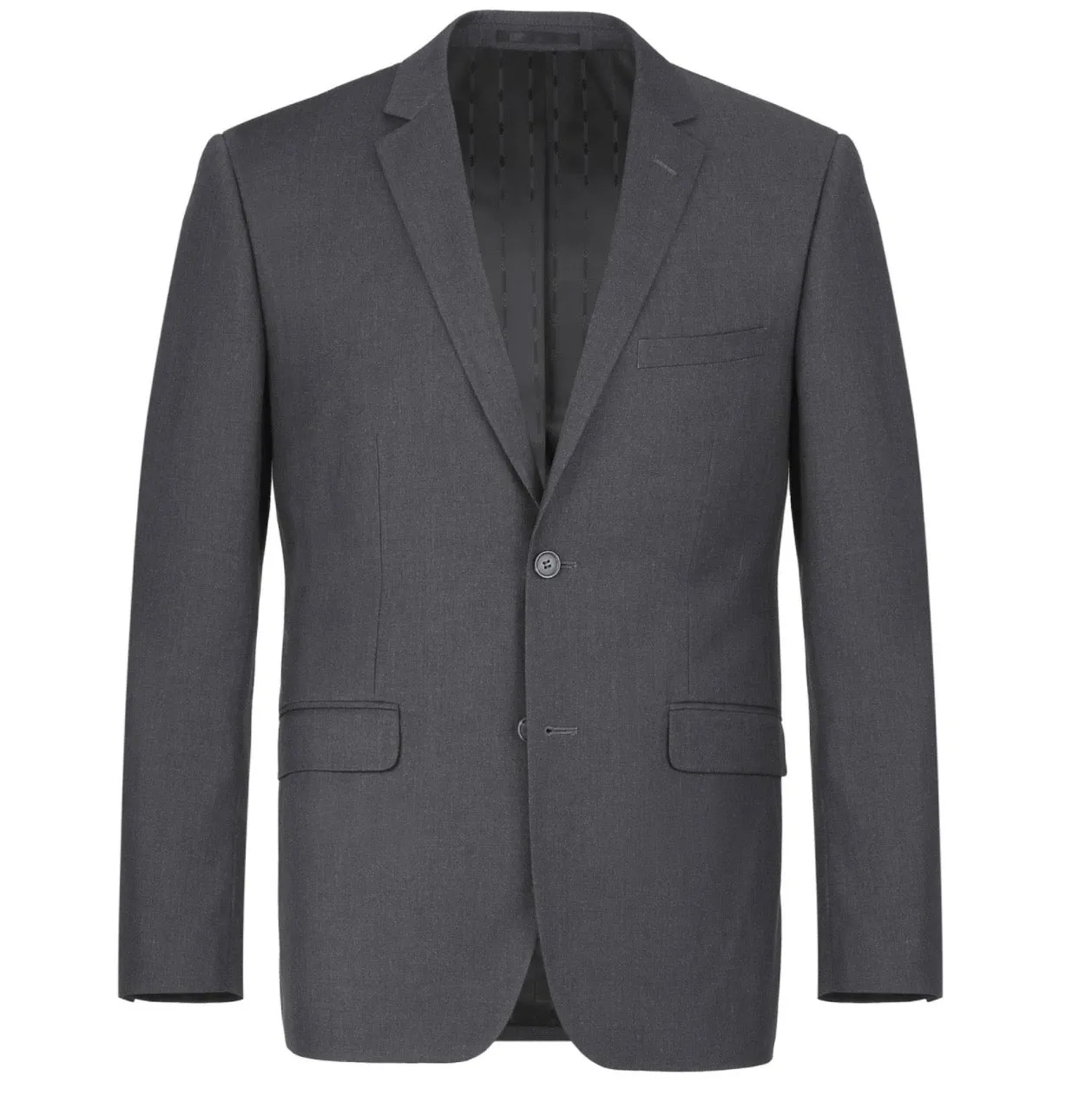 Men's Renoir Two Piece Dark Gray Slim Fit Suit