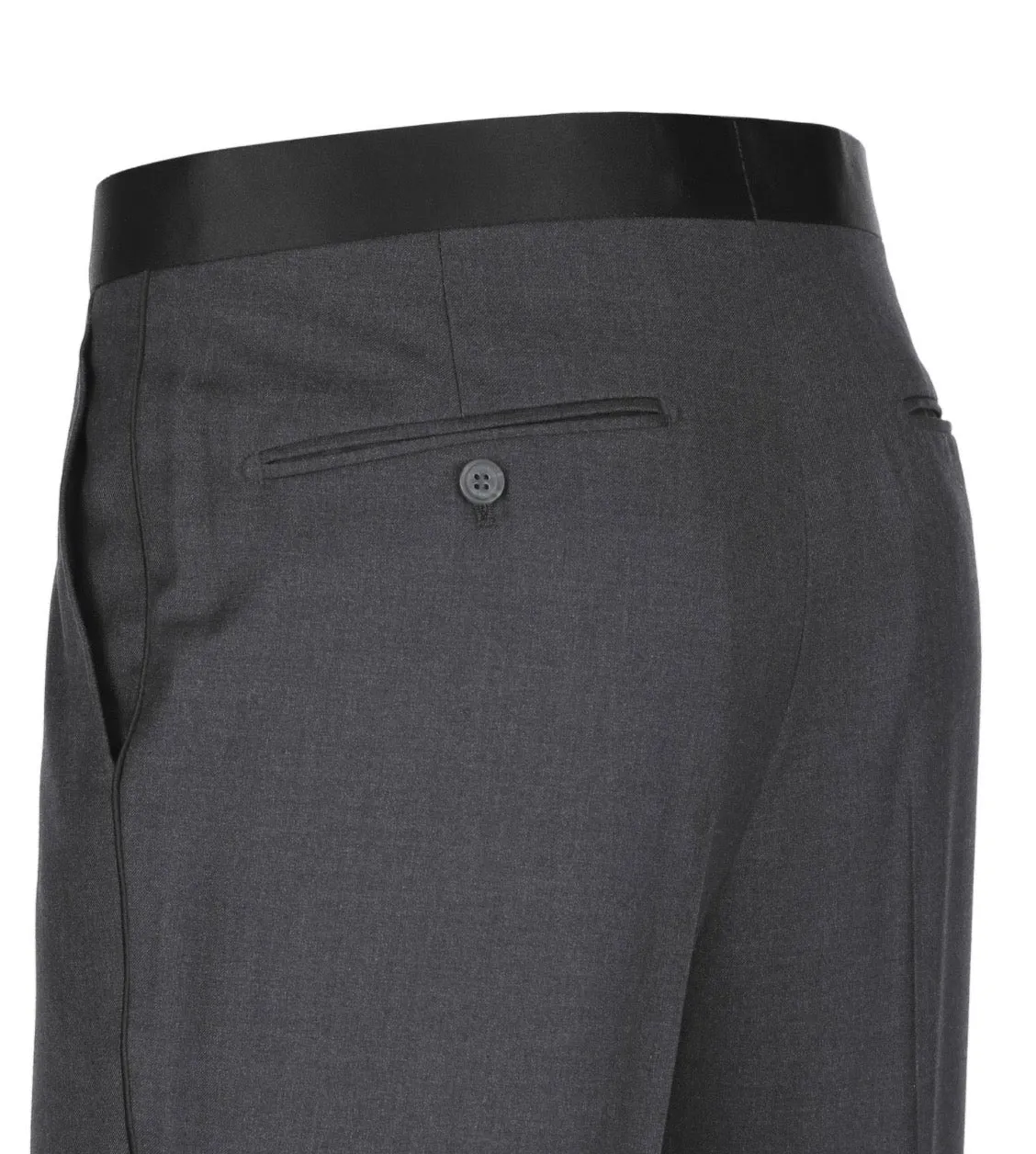 Men's Renoir Two Piece Gray Pipping Tuxedo Slim Fit