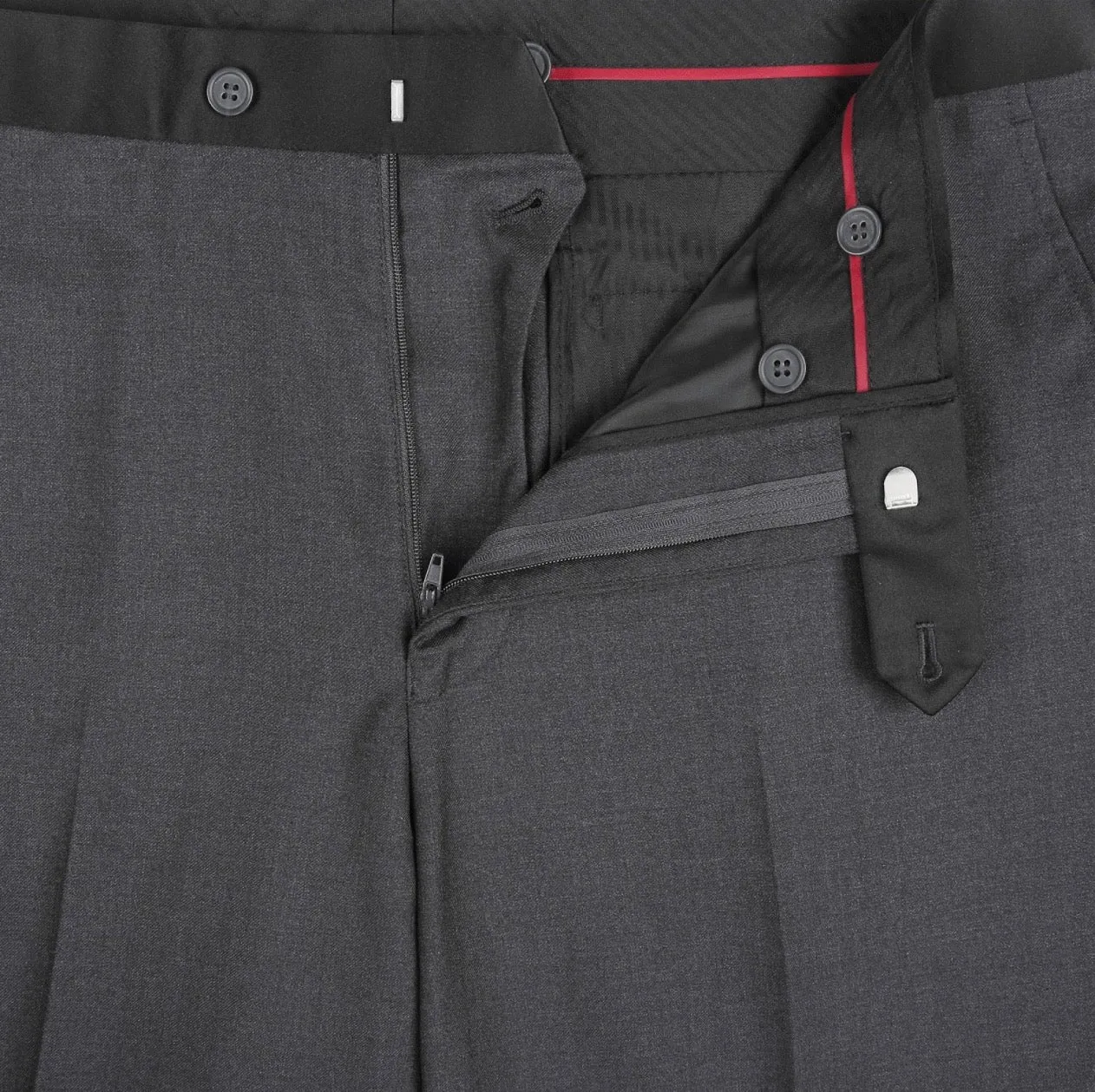 Men's Renoir Two Piece Gray Pipping Tuxedo Slim Fit