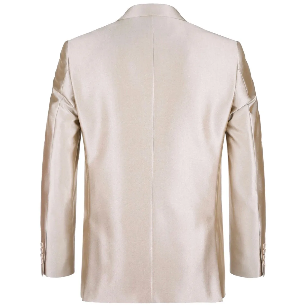 Men's Renoir Two Piece Shiny Champagne Slim Fit Suit