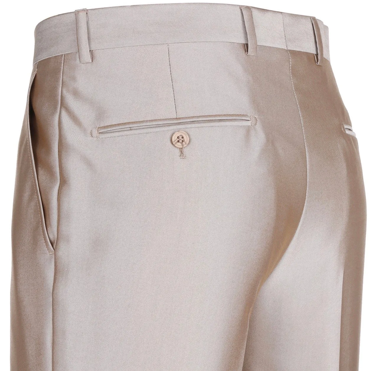 Men's Renoir Two Piece Shiny Champagne Slim Fit Suit