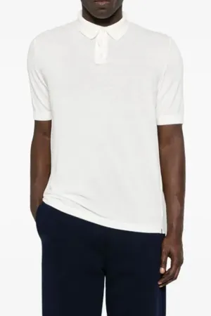 Men's Short Sleeve Polo in White