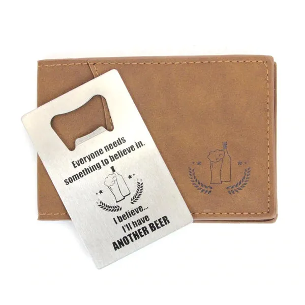 Men's Wallet & Bottle Opener "Another Beer"
