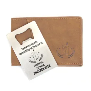 Men's Wallet & Bottle Opener "Another Beer"