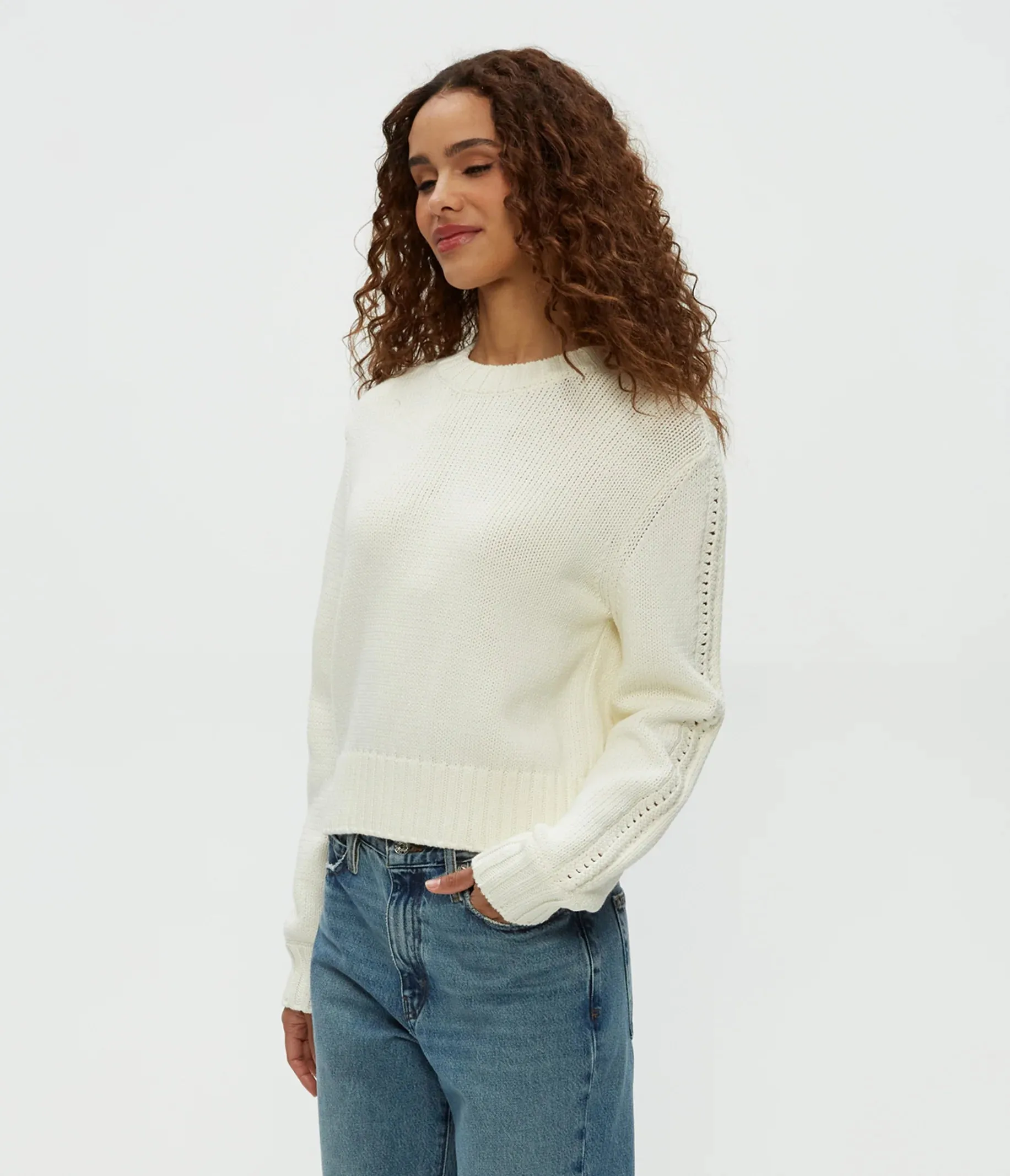 Merle Crewneck Sweater | Off White