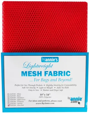 MESH LIGHTWEIGHT FABRIC 18"x54" ATOMIC RED