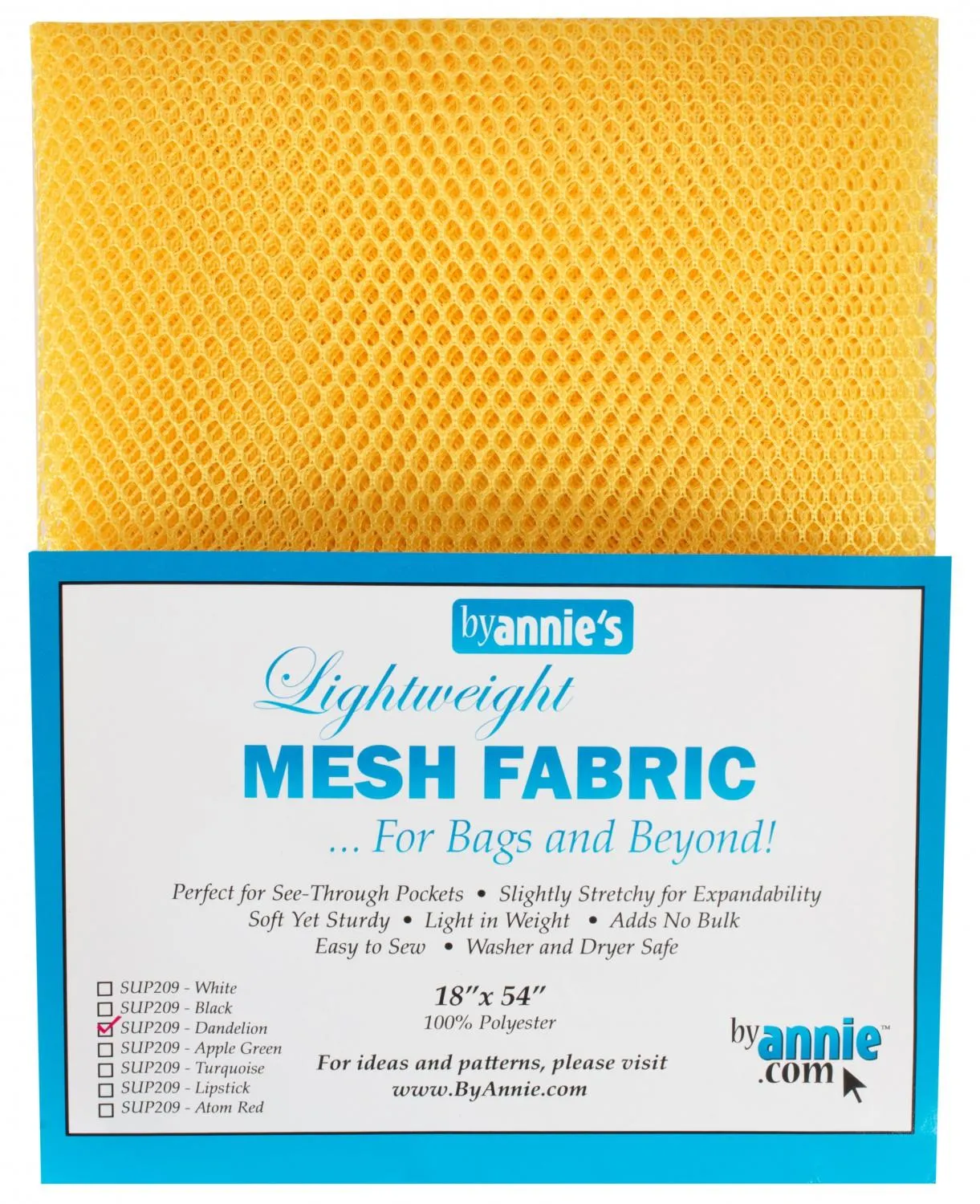 MESH LIGHTWEIGHT FABRIC 18"x54" DANDELION