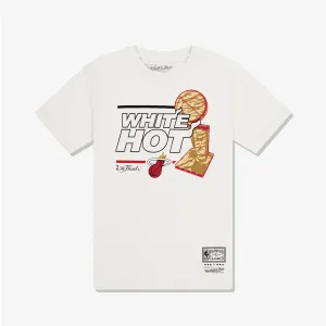 Miami Heat White Hot Tee - Vintage White
