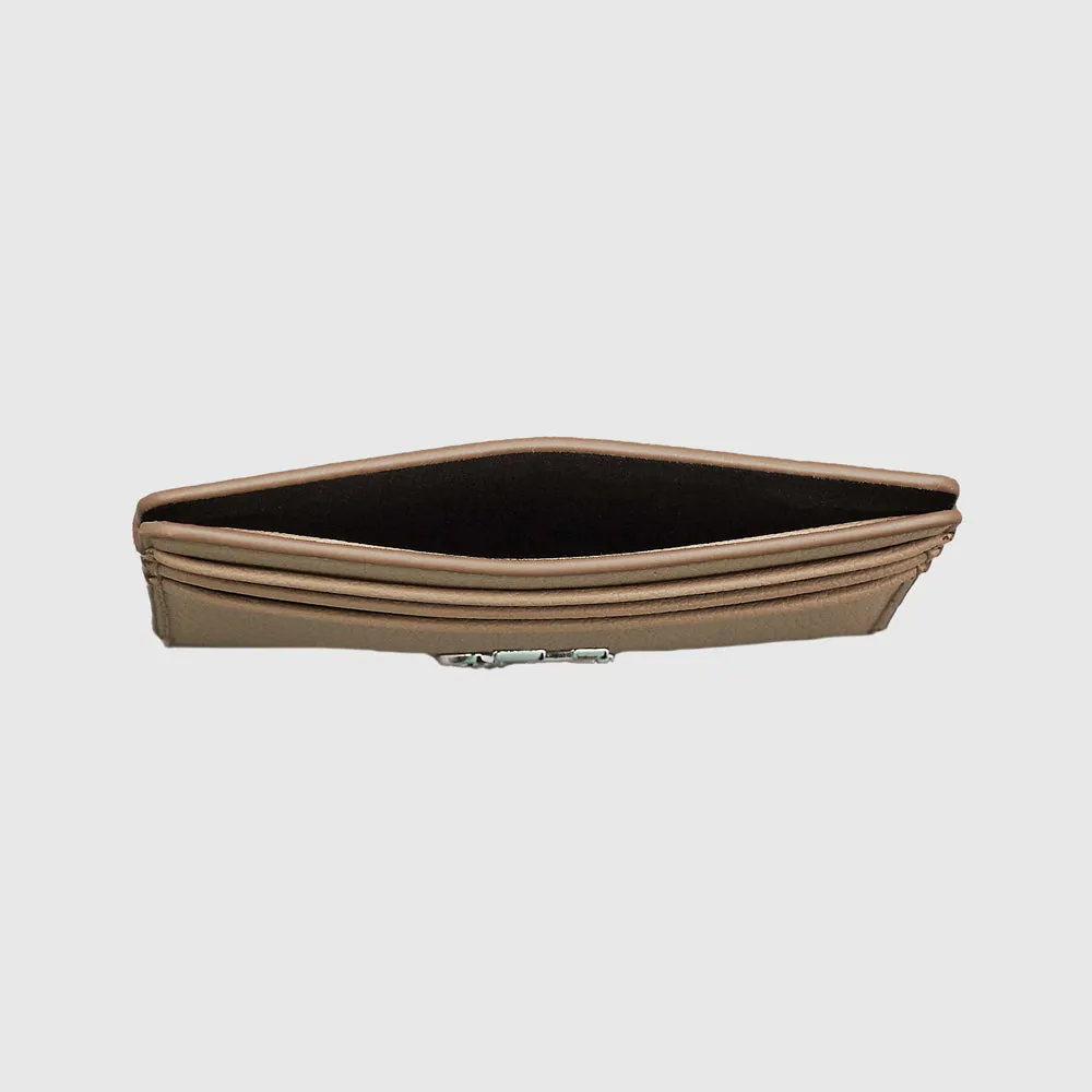 Minimal Monogram Cardcase - Beige