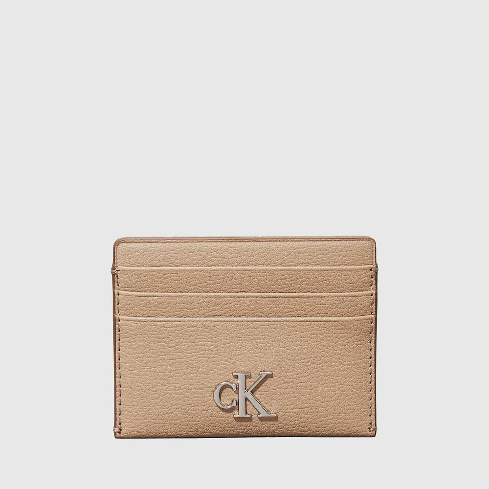 Minimal Monogram Cardcase - Beige