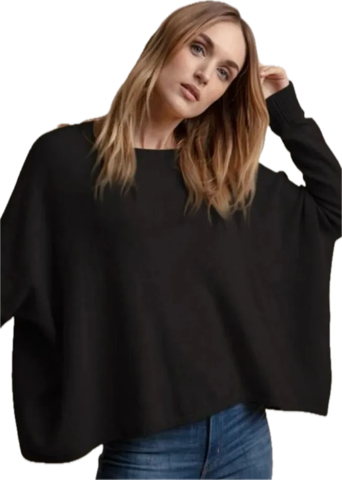 Minnie Rose Cashmere Boyfriend Sweater
