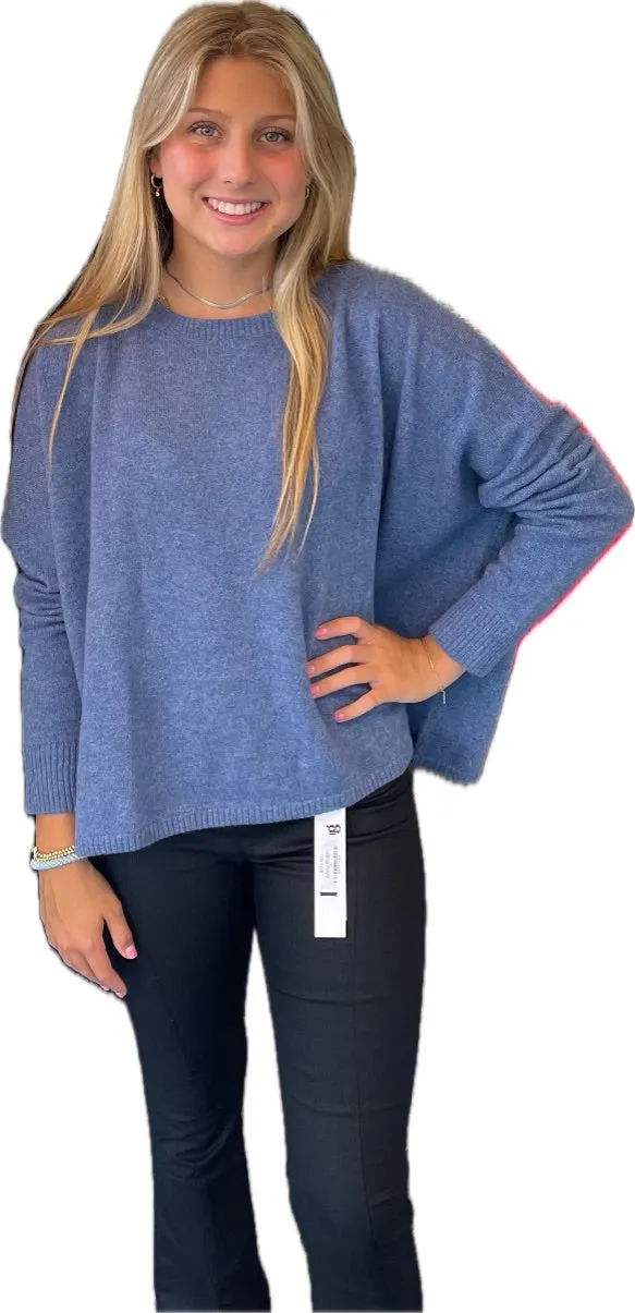 Minnie Rose Cashmere Boyfriend Sweater