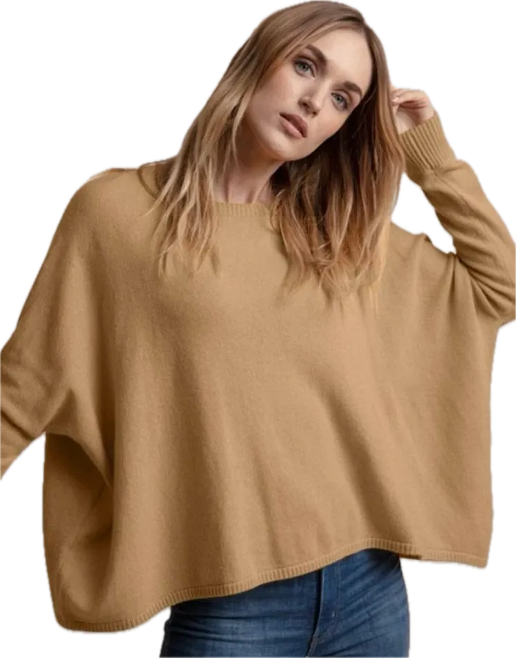 Minnie Rose Cashmere Boyfriend Sweater