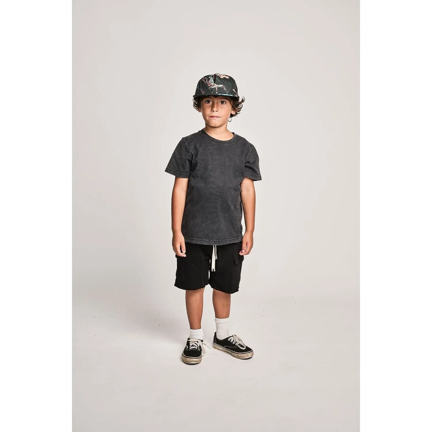 Mnstr Plain Ss Tee - Washed Blk