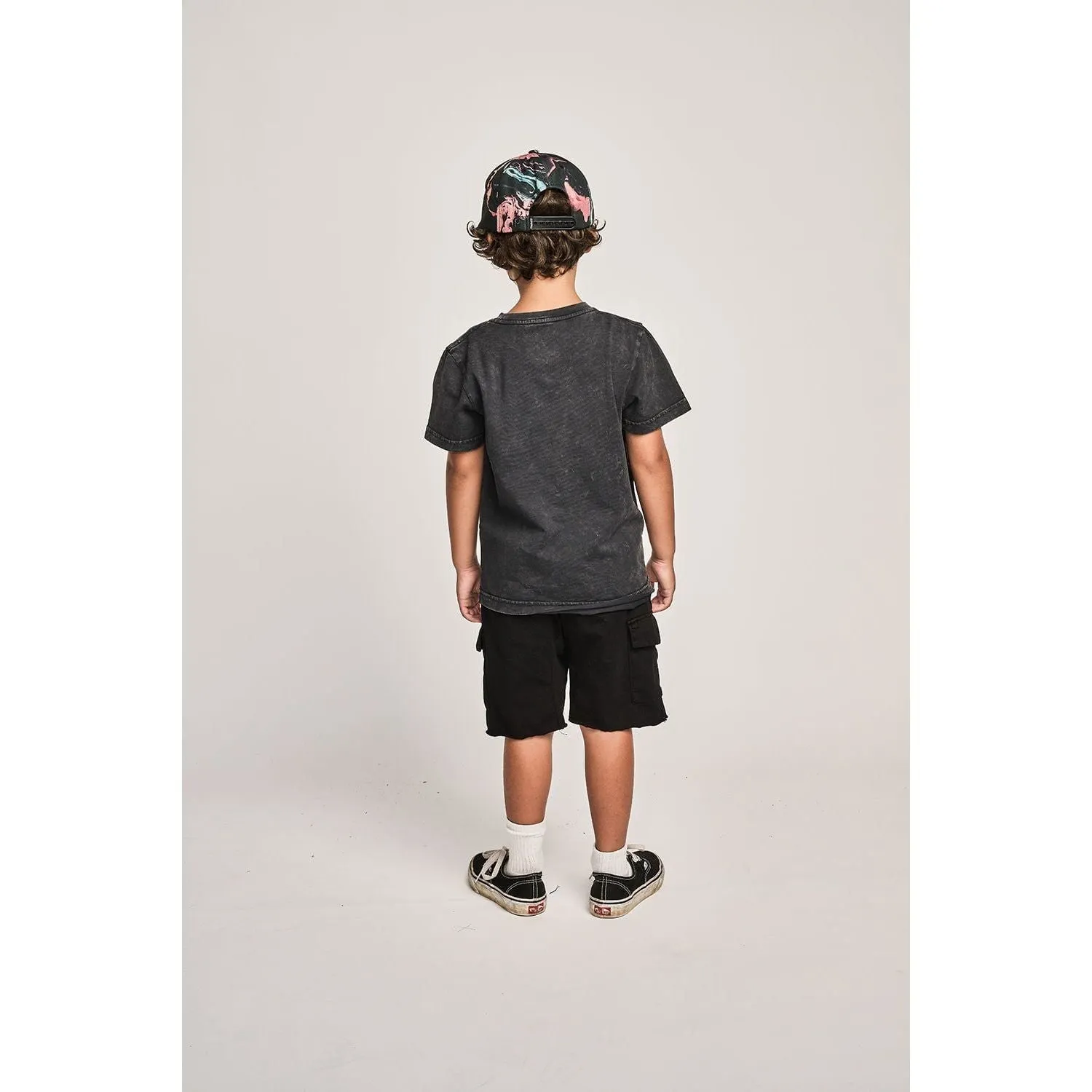 Mnstr Plain Ss Tee - Washed Blk