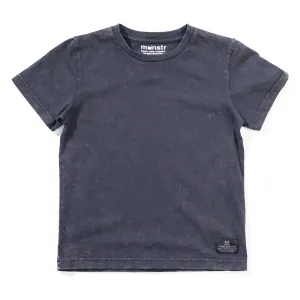 Mnstr Plain Ss Tee - Washed Blk