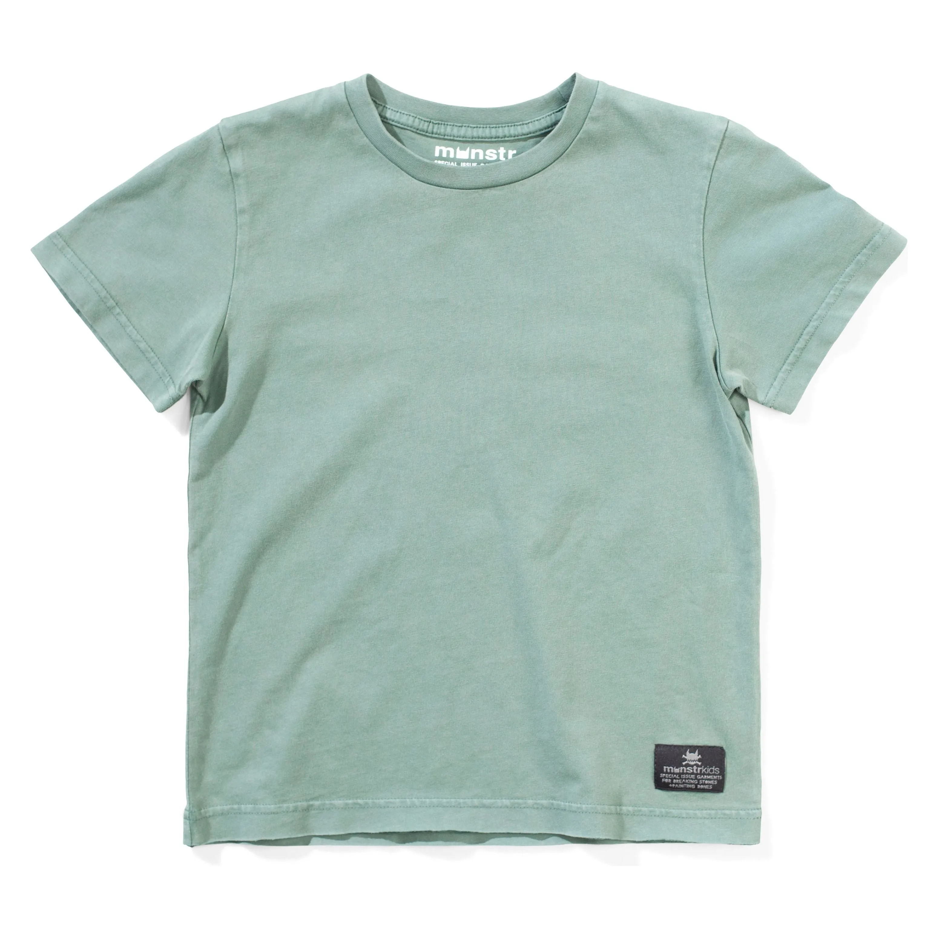 Mnstr Plain Ss Tee - Washed Green