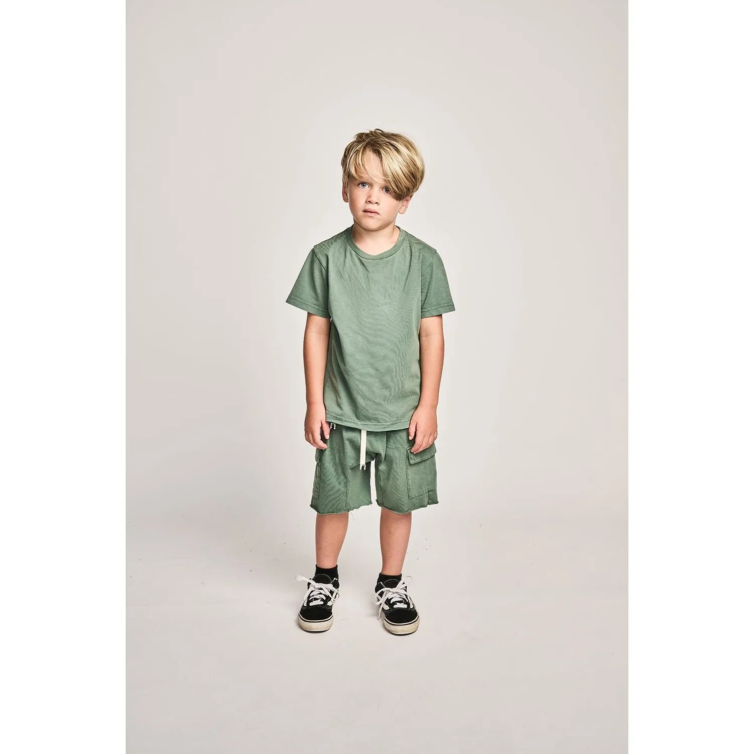 Mnstr Plain Ss Tee - Washed Green