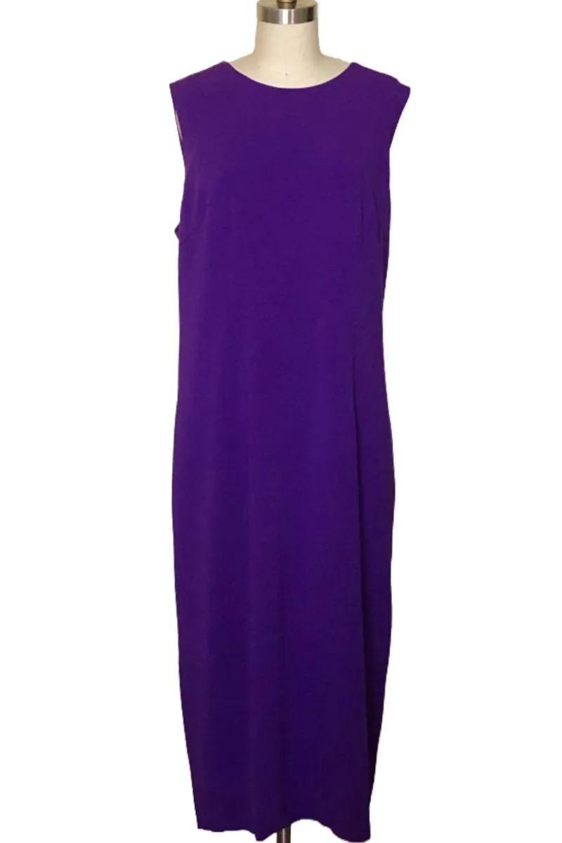 Monica’s Crepe Crop Jacket & Classic Dress - Style # Mk2 (Purple)