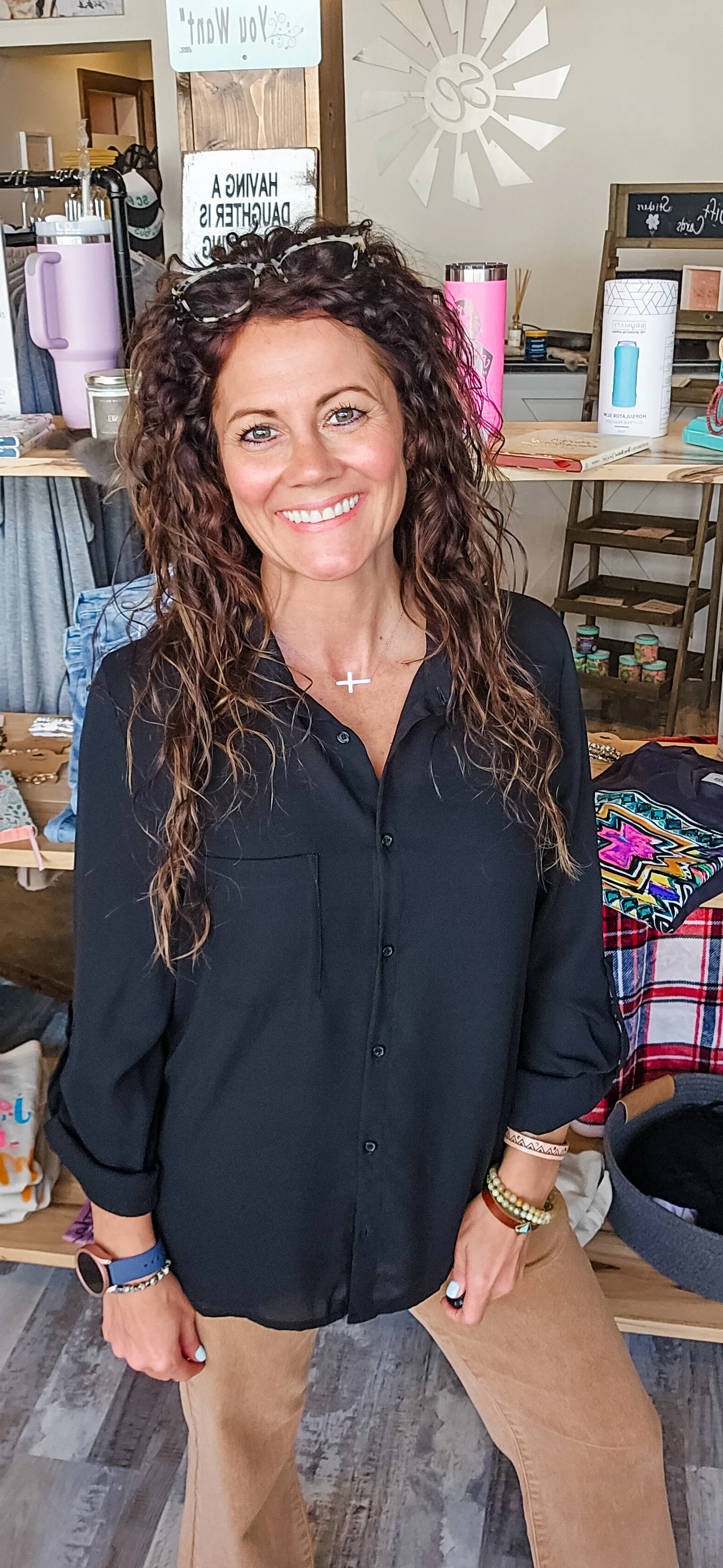 Morgan Black Dress Top