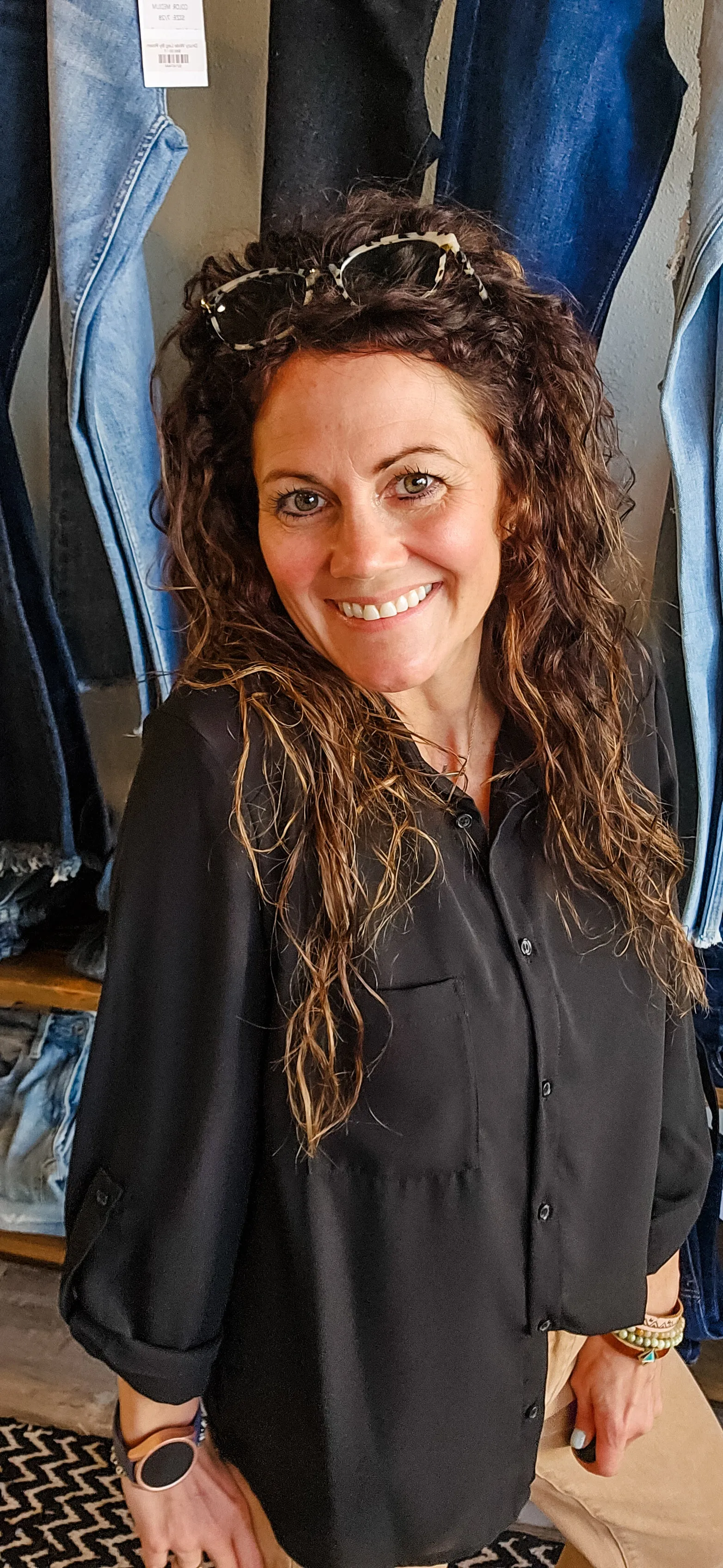 Morgan Black Dress Top