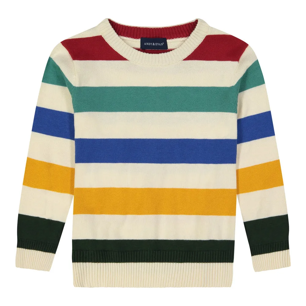 Multi Stripe Sweater Set