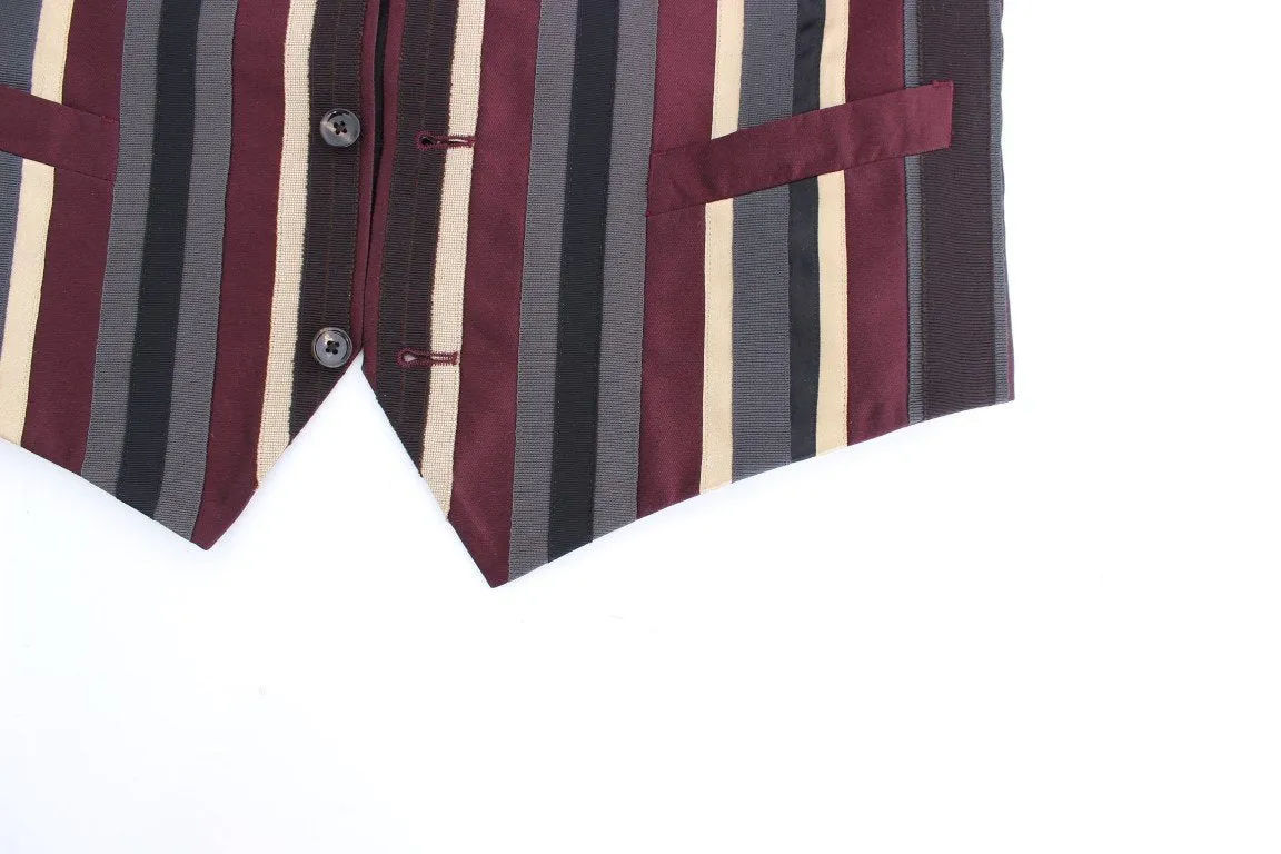 Multicolor Striped Runway 3 Piece Slim Fit Suit