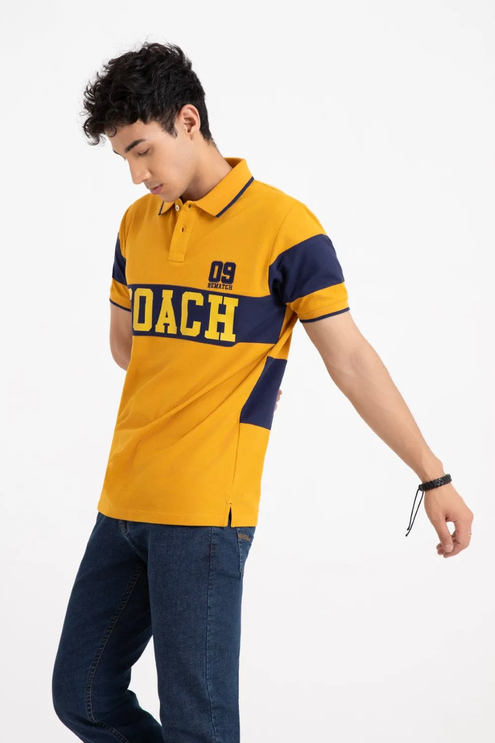Mustard Collar T-Shirt