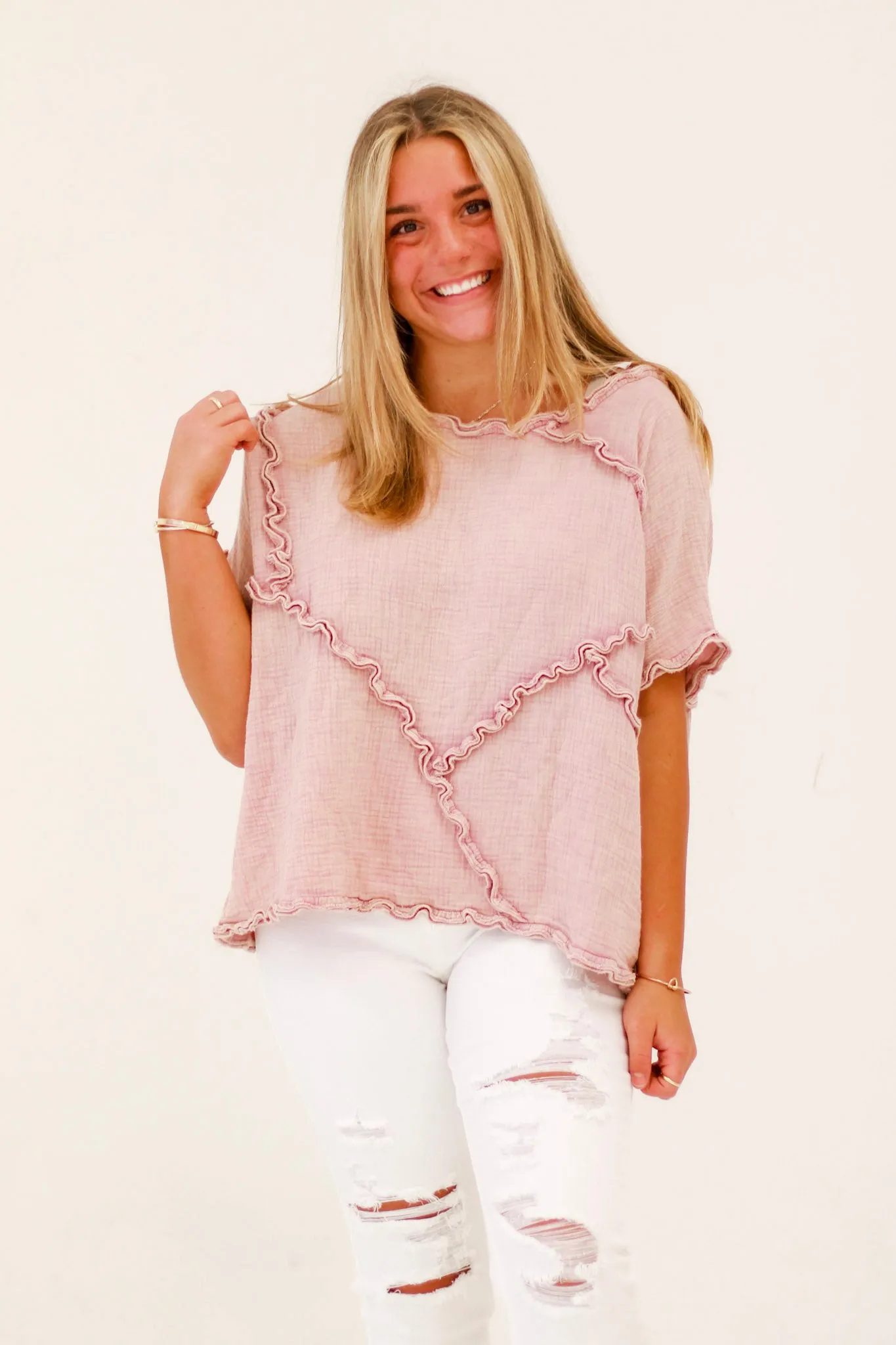 My Way With You Gauze Top by Oli & Hali