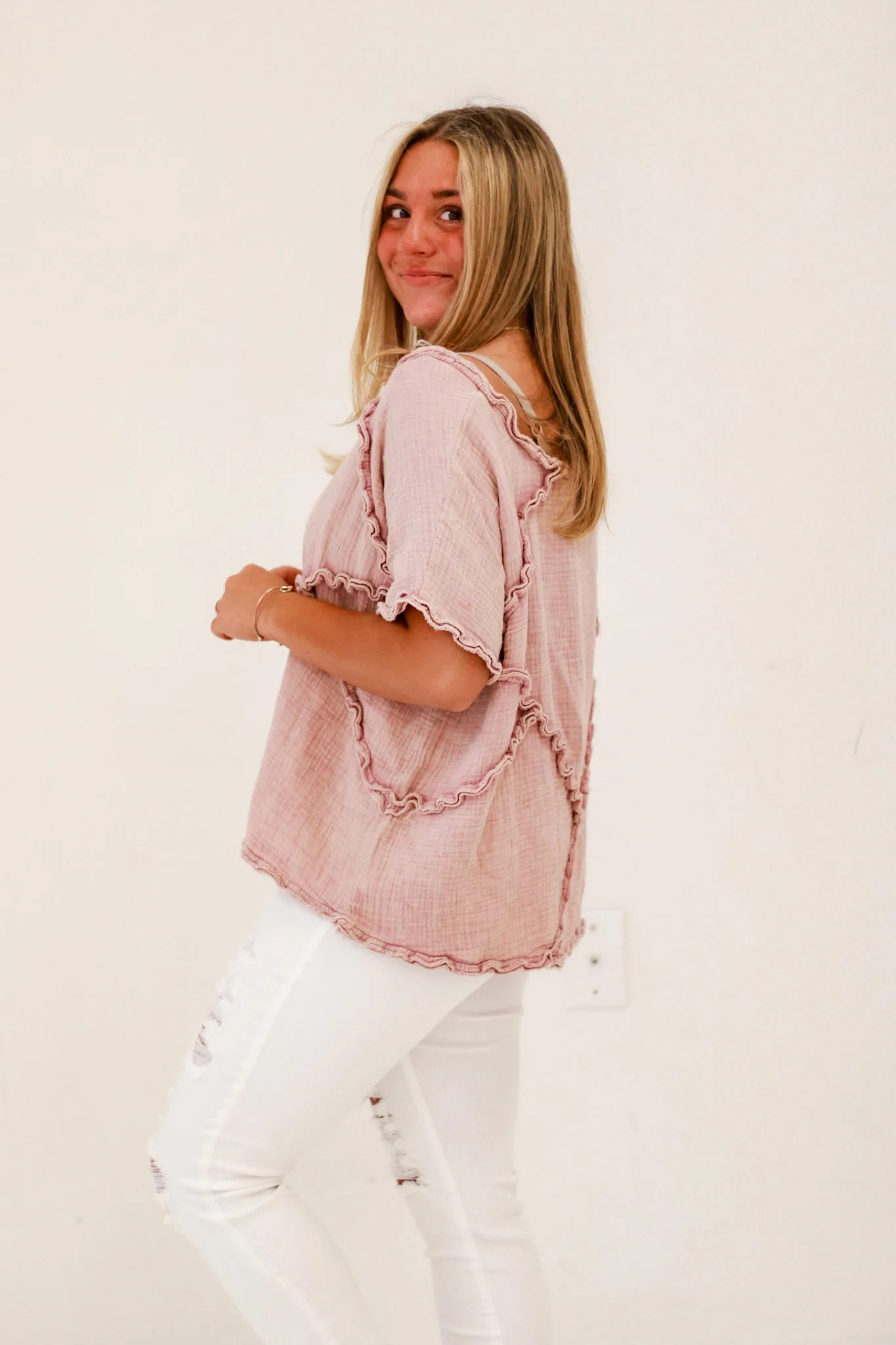 My Way With You Gauze Top by Oli & Hali
