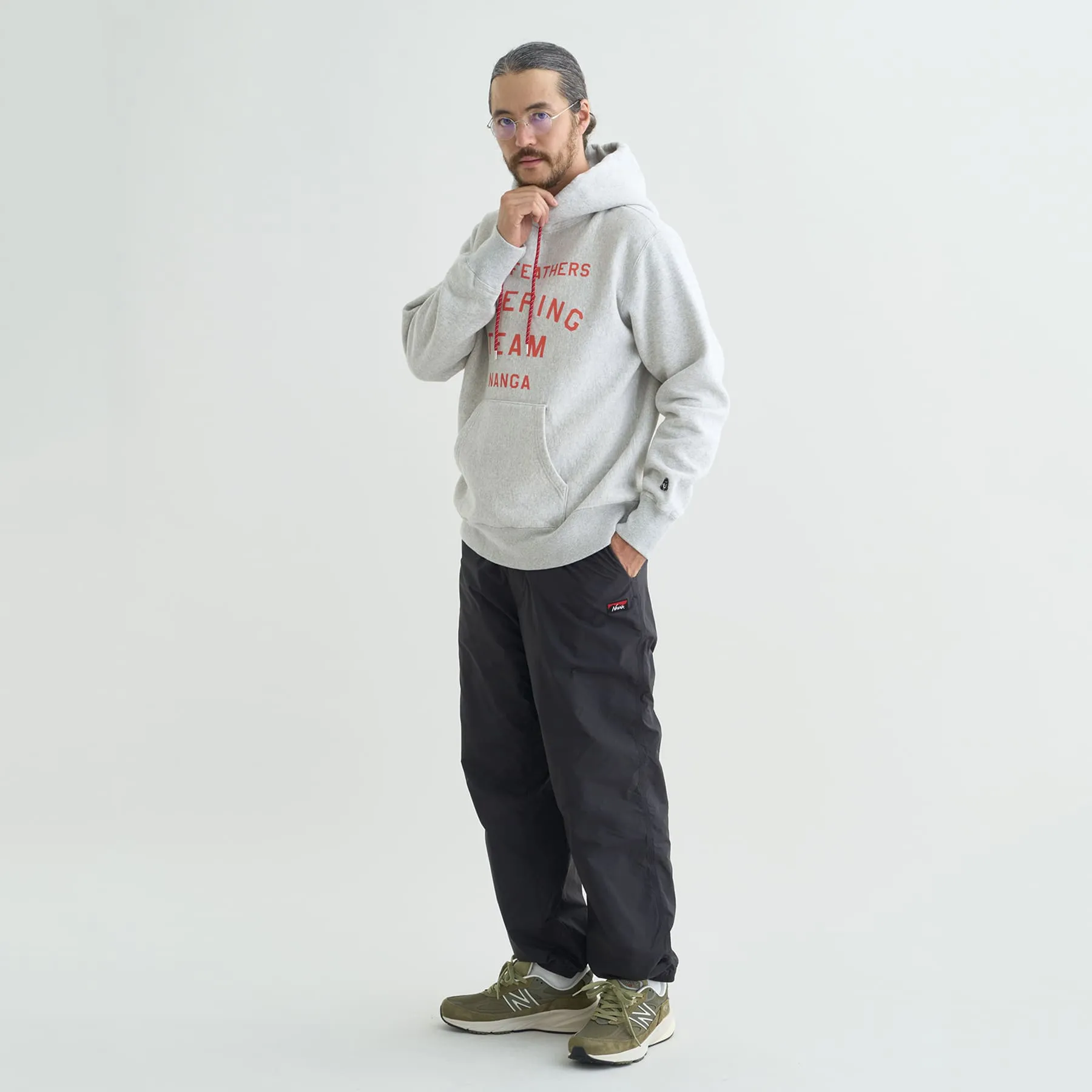 【直営店限定】NANGA×TACOMA FUJI RECORDS DOWN FEATHERS SLEEPING TEAM HOODIE(UNISEX)