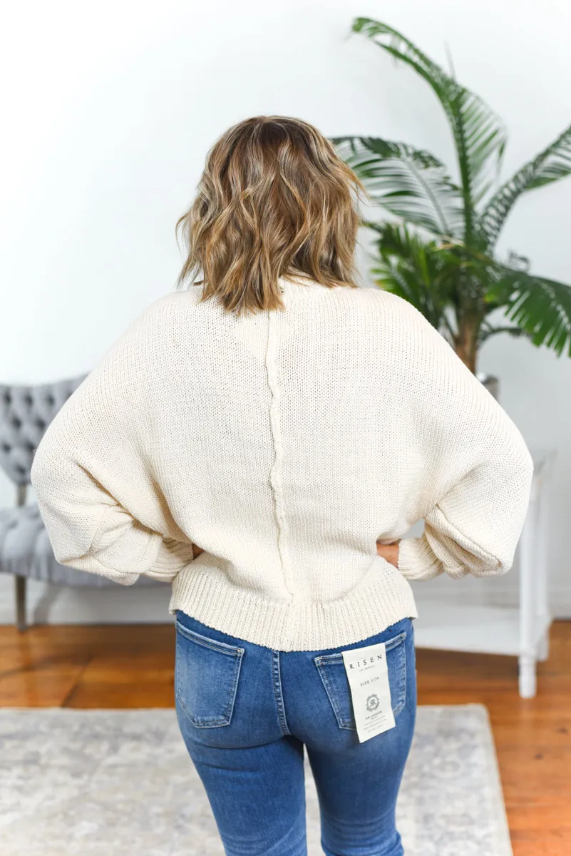 Natasha Pearl Button Sweater