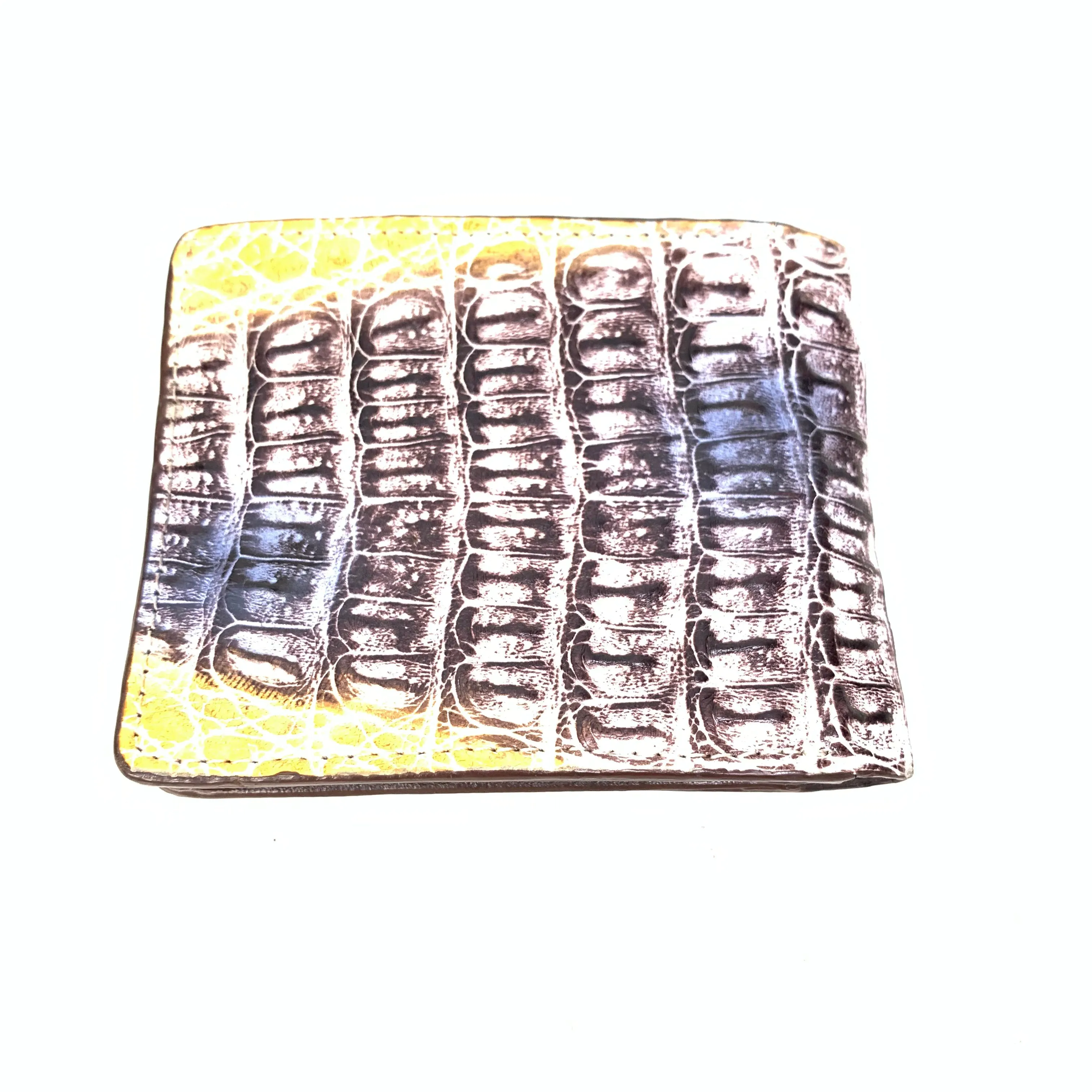 Natural Crocodile Hornback Wallet