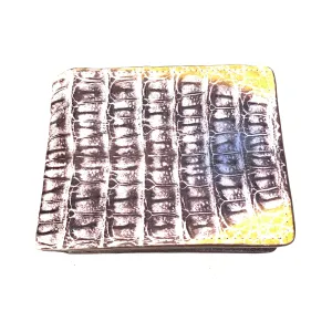 Natural Crocodile Hornback Wallet