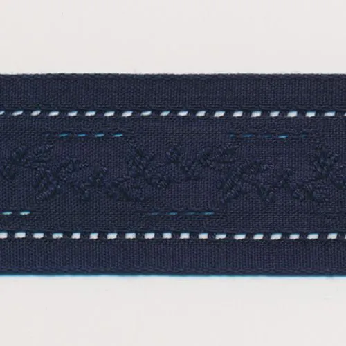 Natural Lacy Ribbon #47 Night Blue