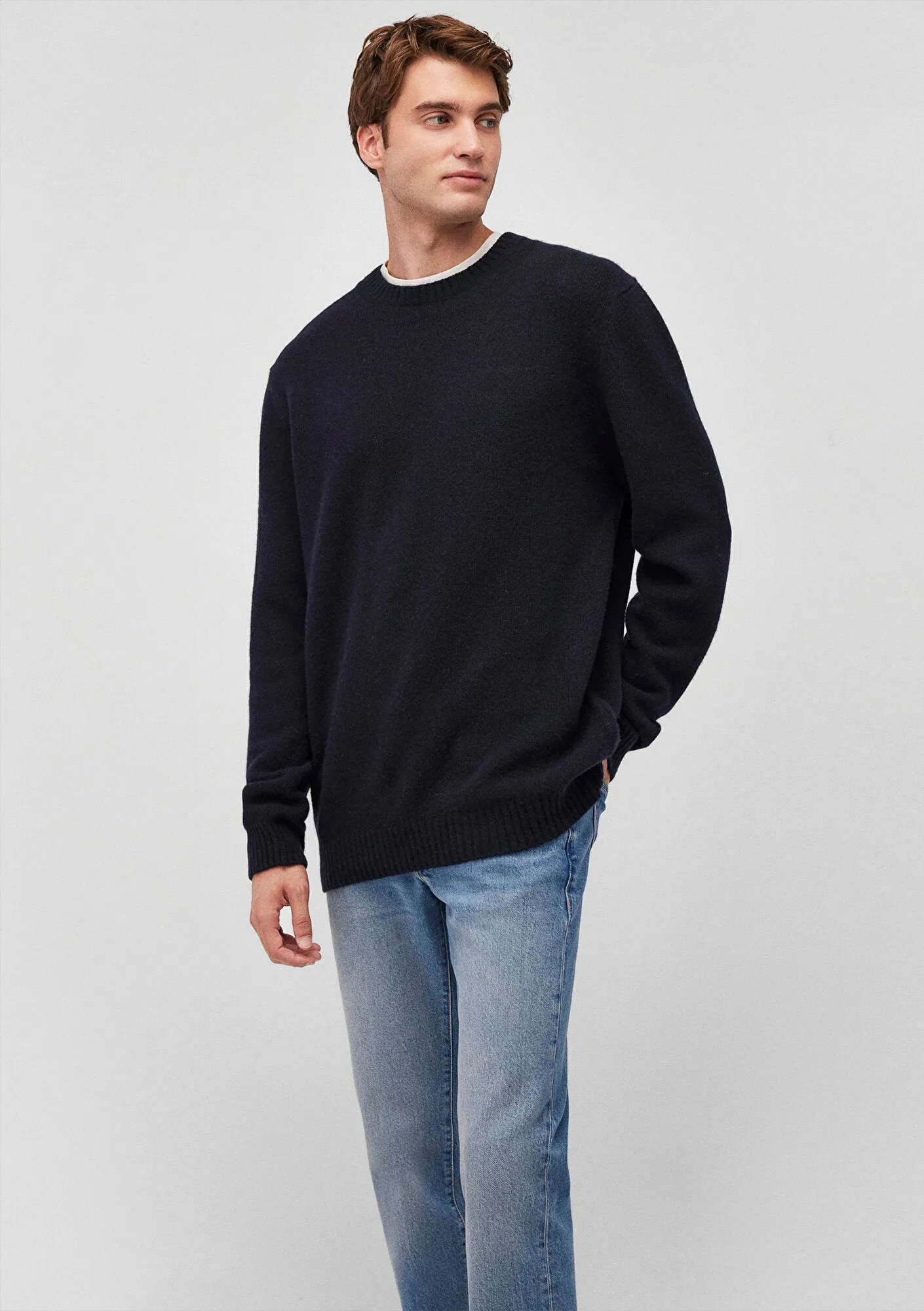 Navy Crewneck Sweater