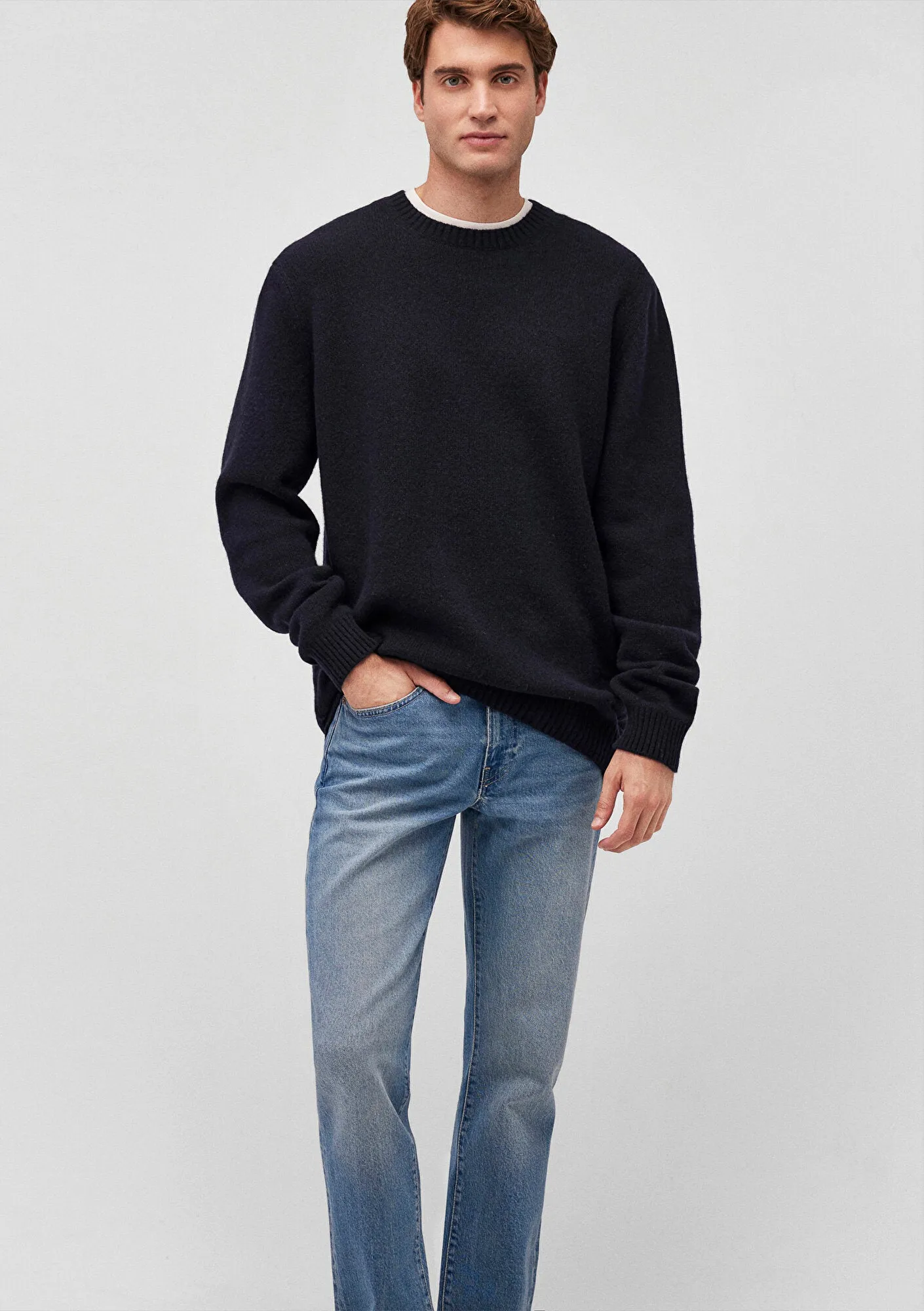 Navy Crewneck Sweater
