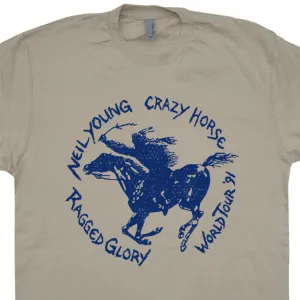 Neil Young T Shirt Vintage Neil Young Shirt Vintage Band T Shirts Ragged Glory