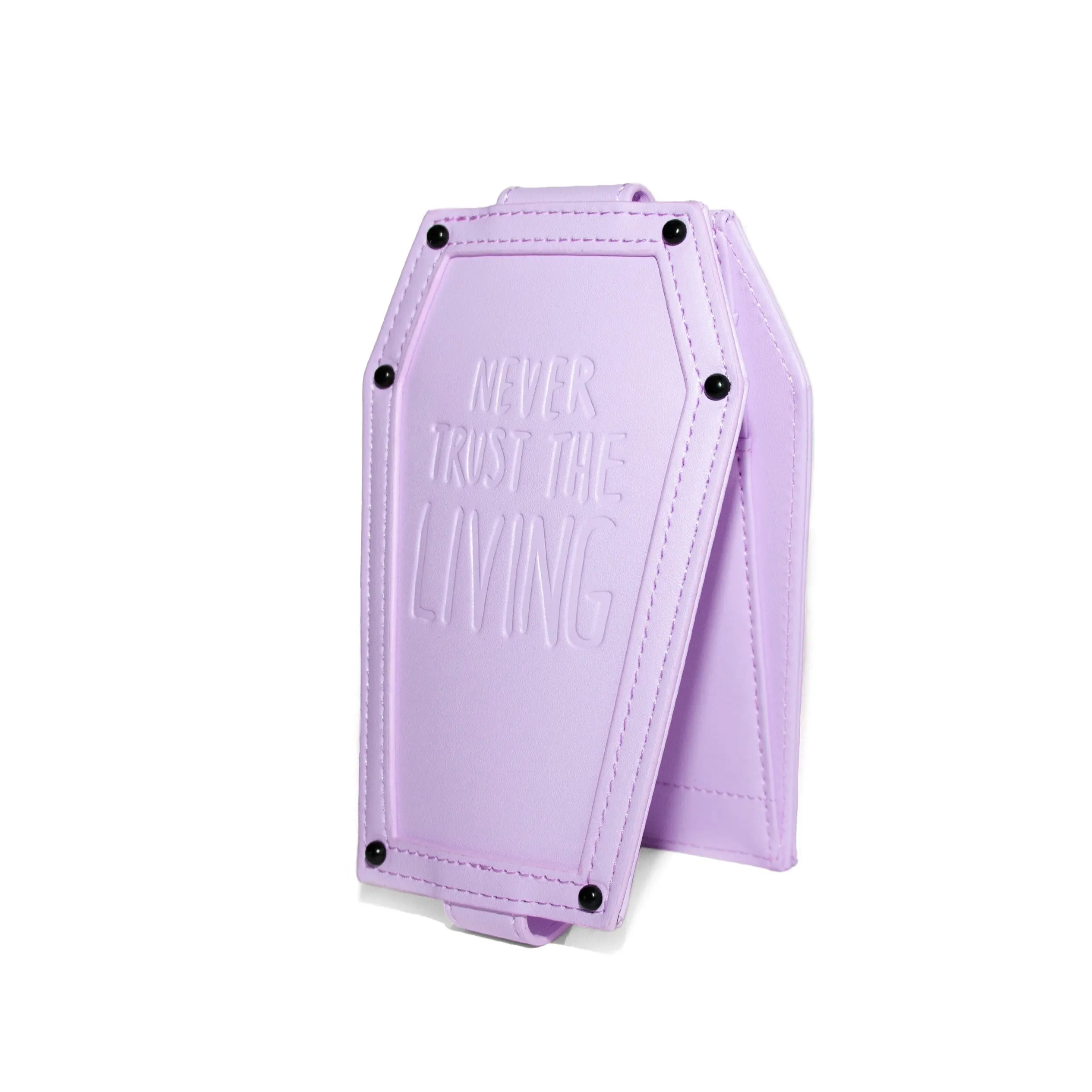 Never Trust - Purple Coffin Cardholder Wallet