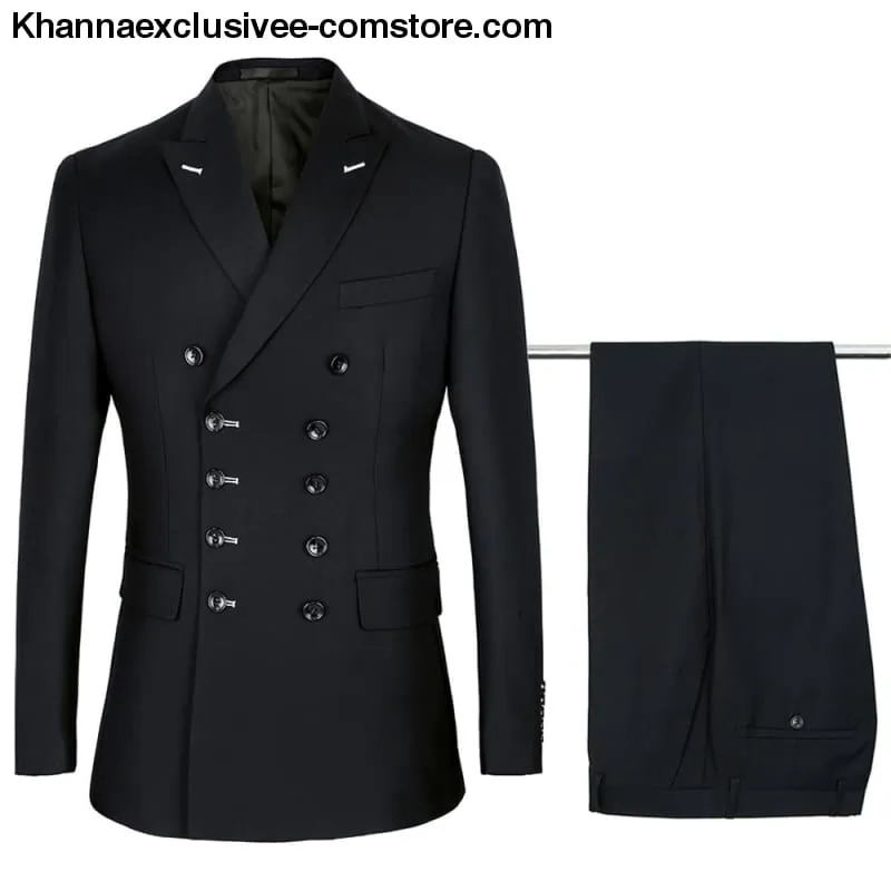 New Double Breasted Suits Men's Wedding Suits sets 2 pieces Men Costume Marriage Slim Fit Suit