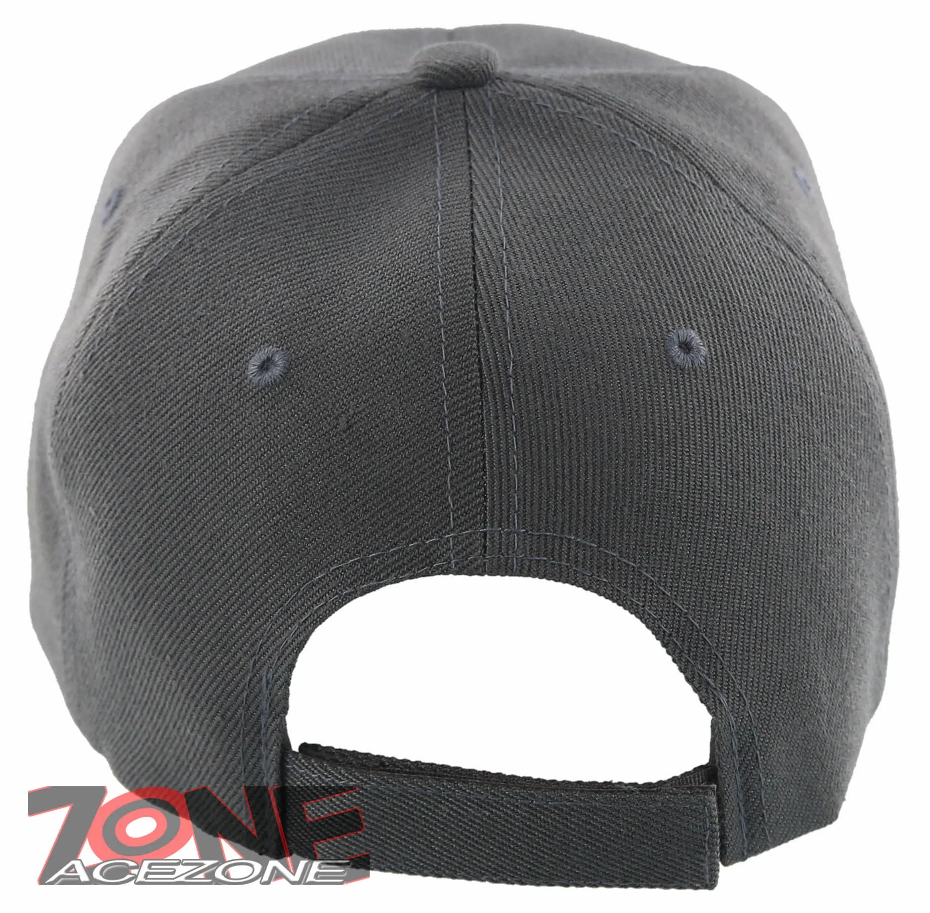 NEW! PLAIN SOLID ADJUSTABLE BASEBALL CAP HAT GRAY